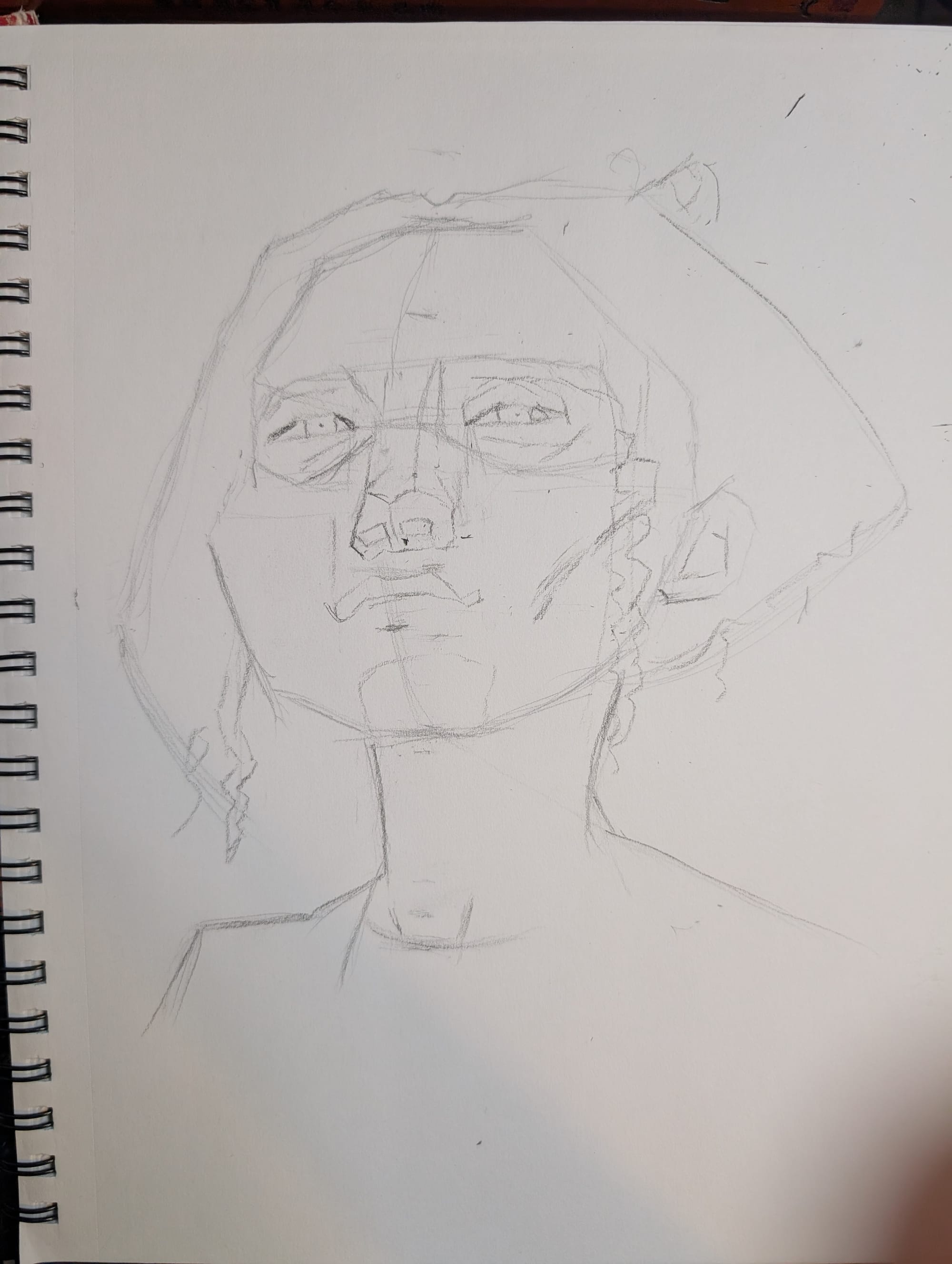 sketch of a young Black woman