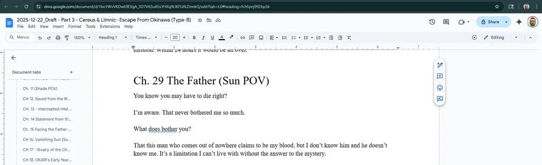 Writing a novel for a single person - Digital Novelist Notes - 2026-02-10